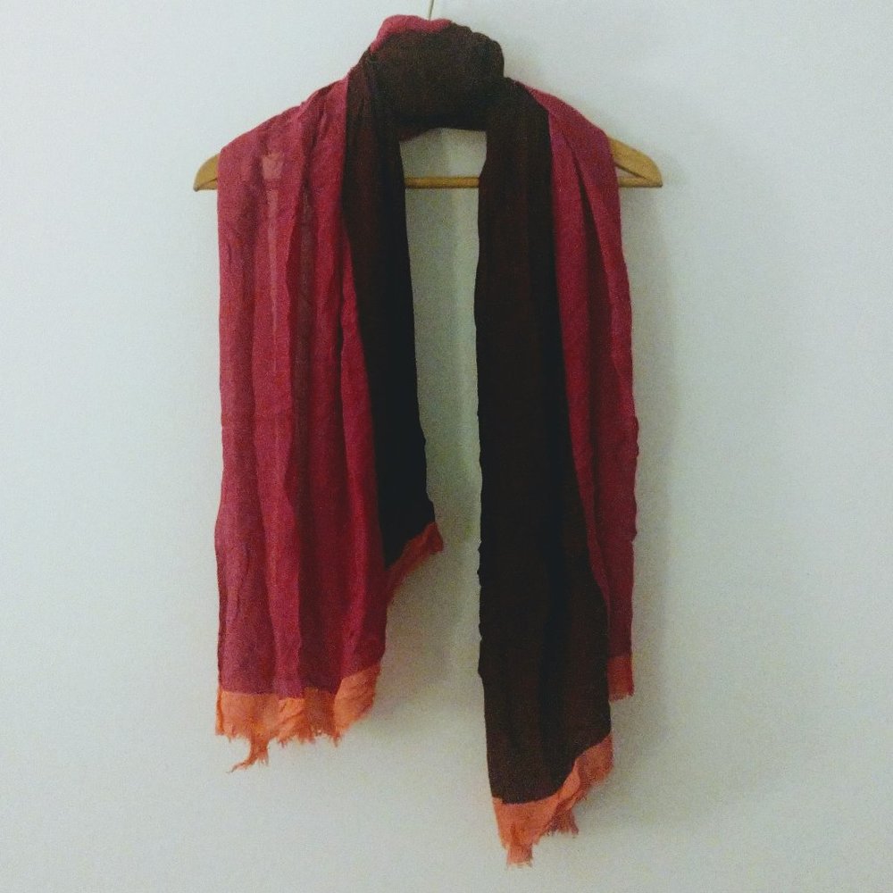 Pink & Purple Colorblock Scarf